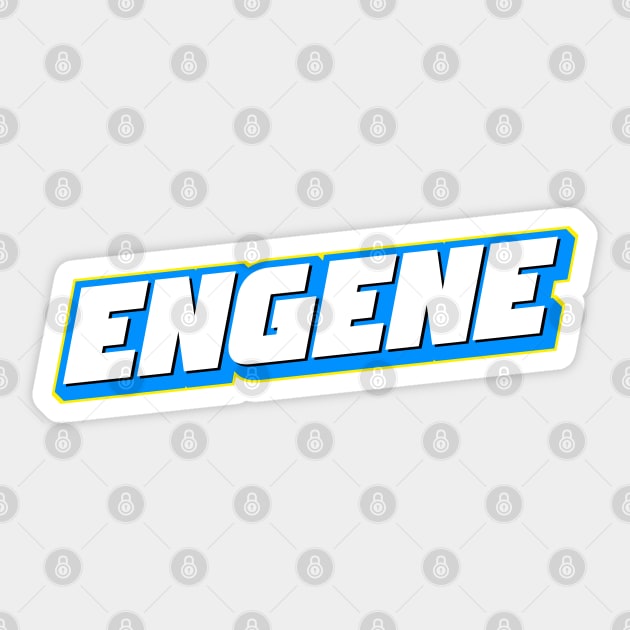 Enhypen Engene fanbase text retro | Morcaworks Sticker by Oricca